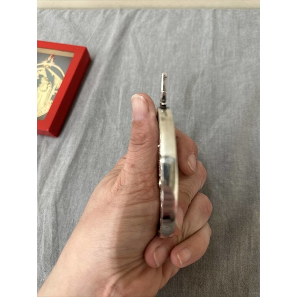 Vintage GORHAM SILVERPLATE MANGER SCENE Christmas Ornament w/Box FS BnftsCharity - Picture 6 of 9